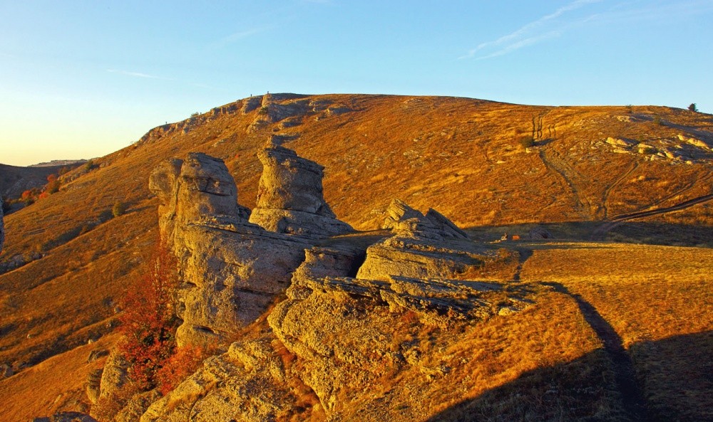 Демерджи в лучах утренего солнца