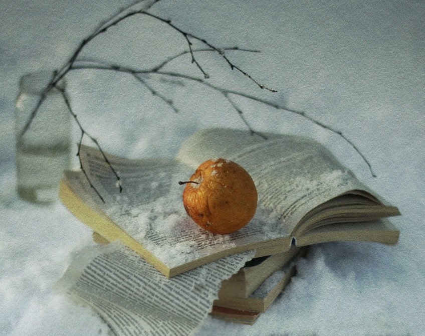 Яблоко на снегу....