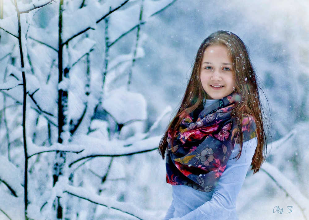 Алина и зима