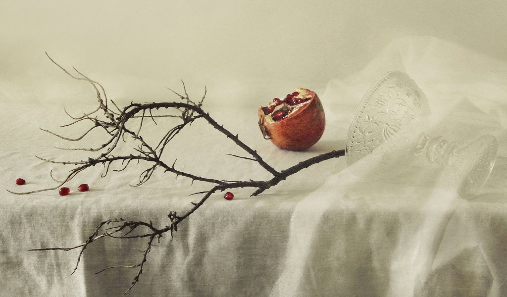 С гранатом....