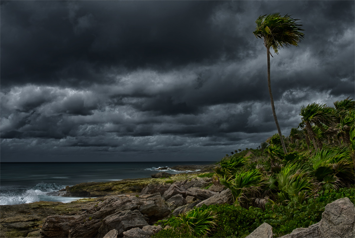 on edge of Playa Del Carmen