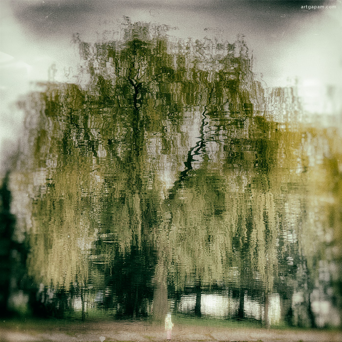 Little girl on the shore ...