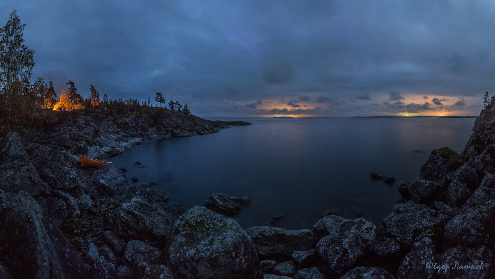 Ночёвка в бухте.