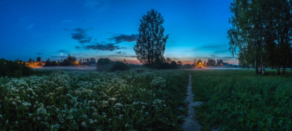 Ночная прогулка.