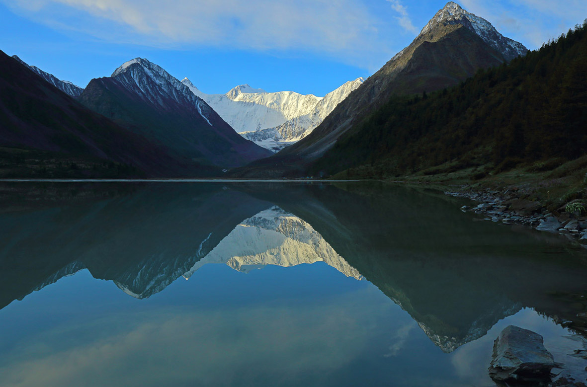 Утро на Аккемском озере