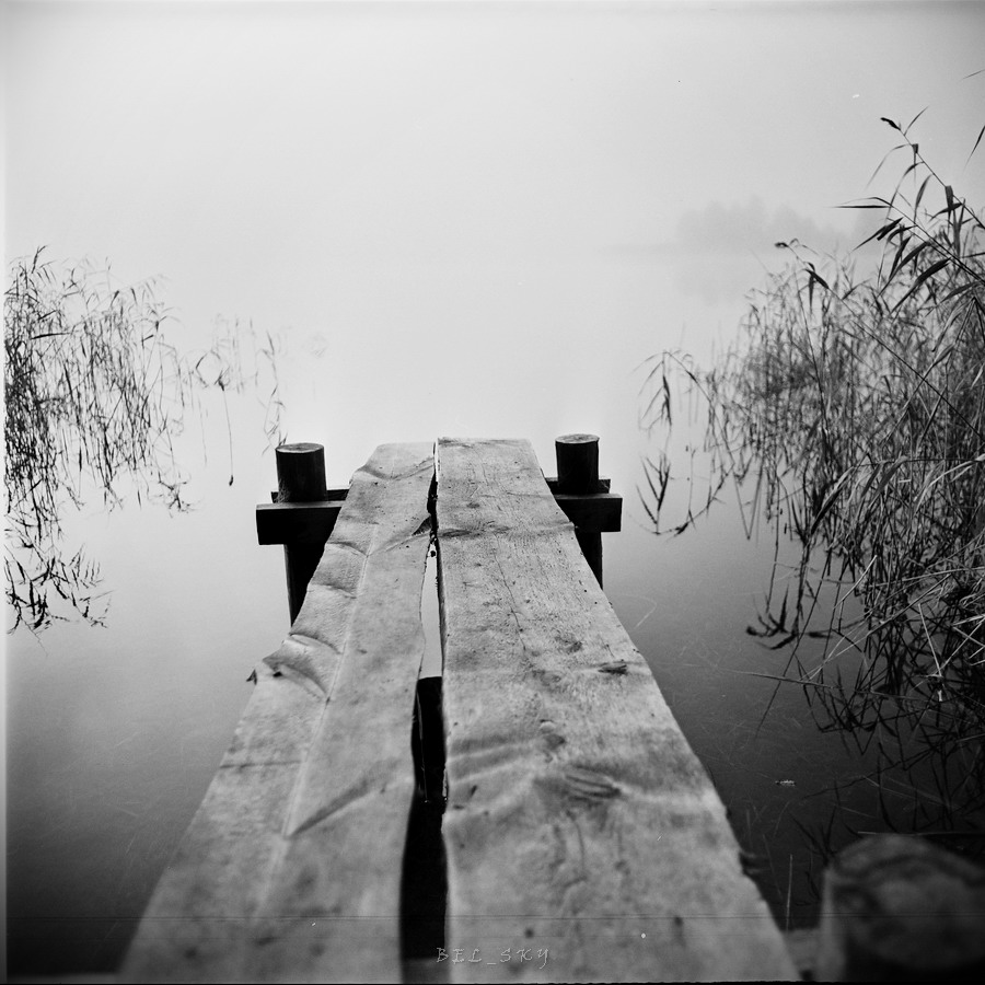 " The porch in the Fog "