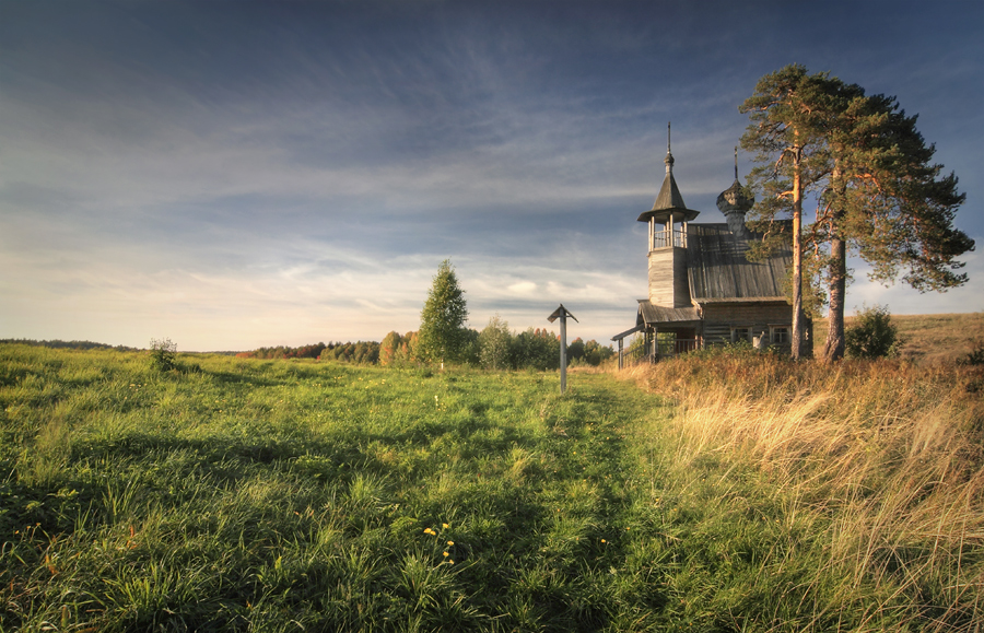 Одинокая часовня..