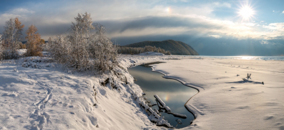 Яркий, свежий снег!