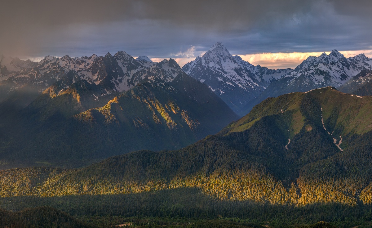 Лучи солнца.