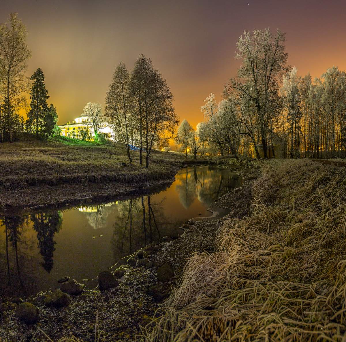 Павловский вид (зимняя ночь).