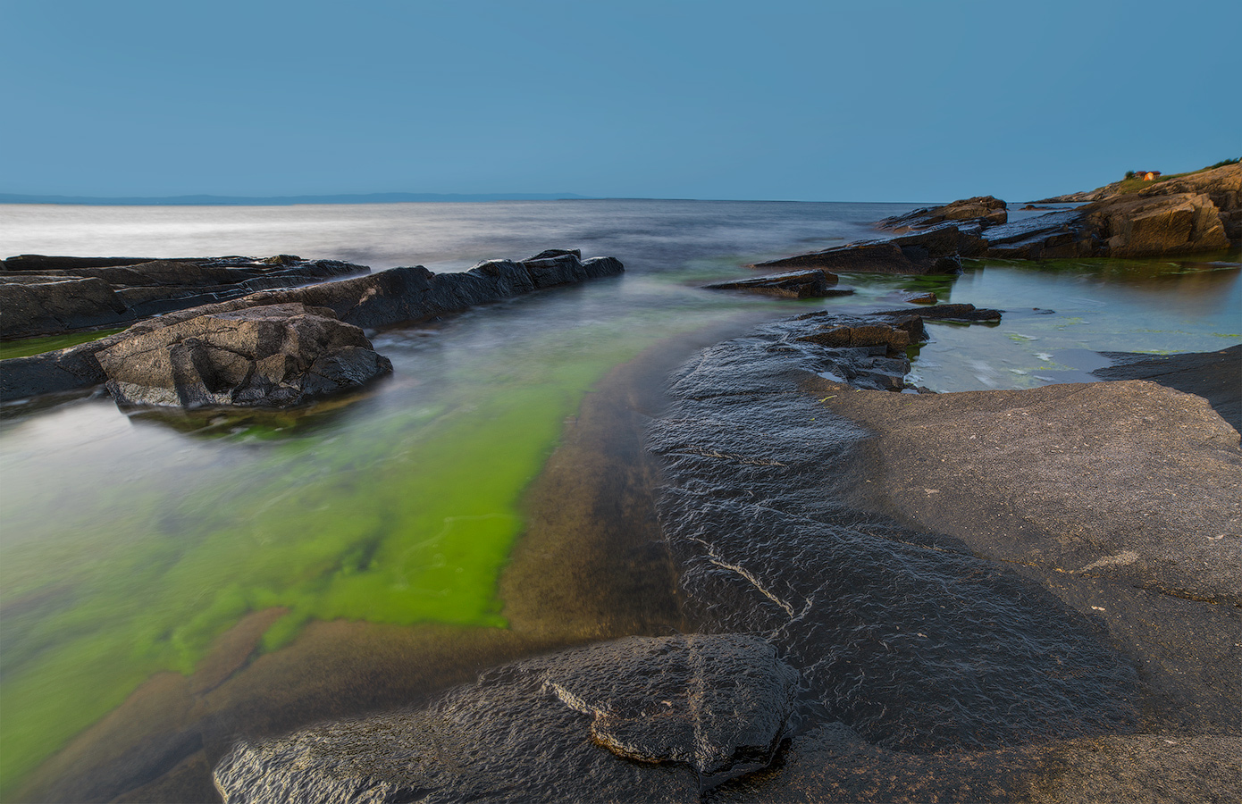 Am Abend an der Küste