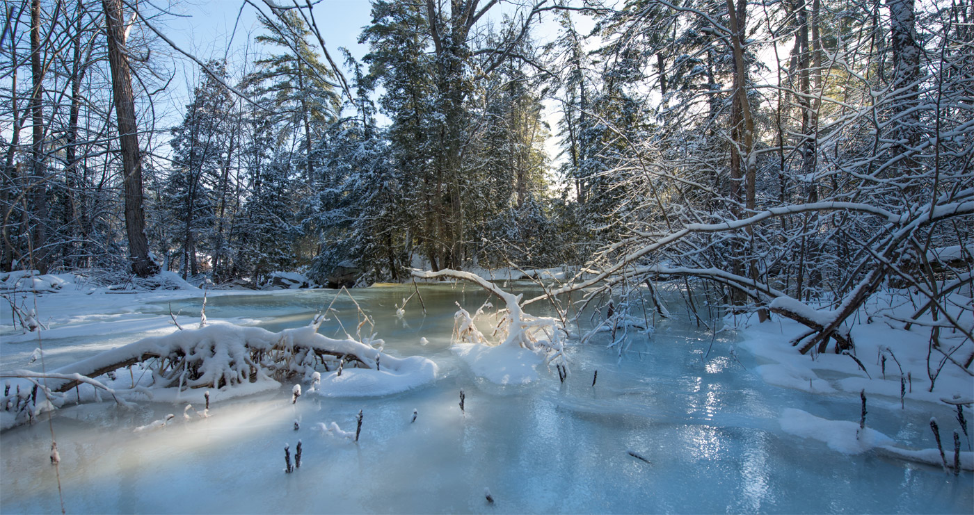 frozen sleeve of Mississippi river