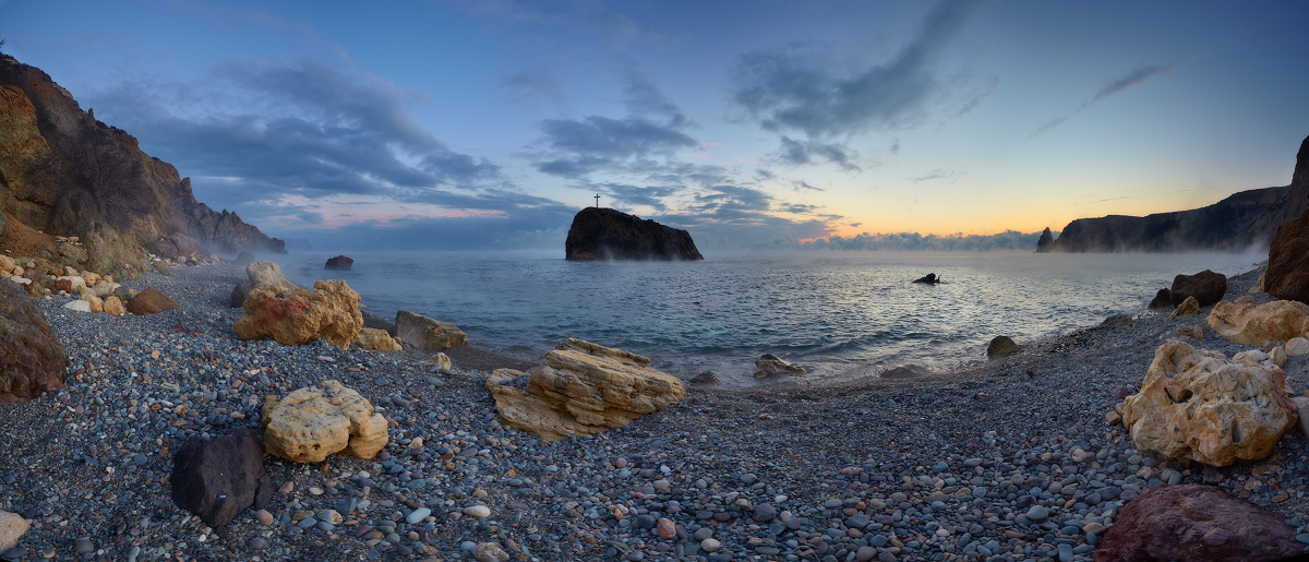 Морозным вечером на Фиоленте