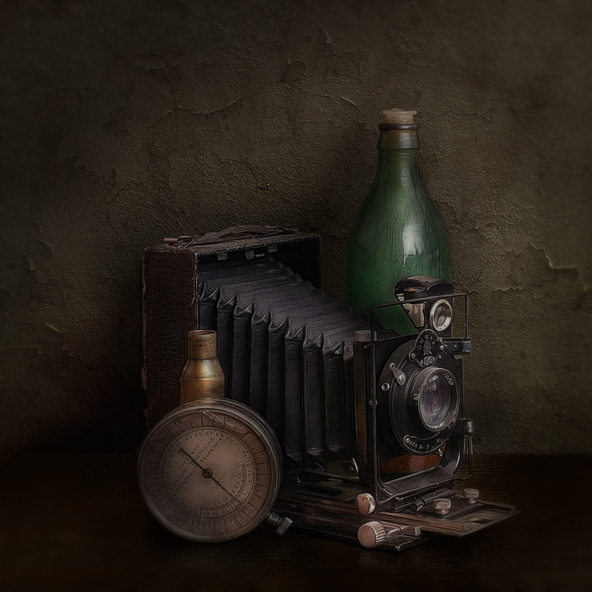 старый фотоаппарат