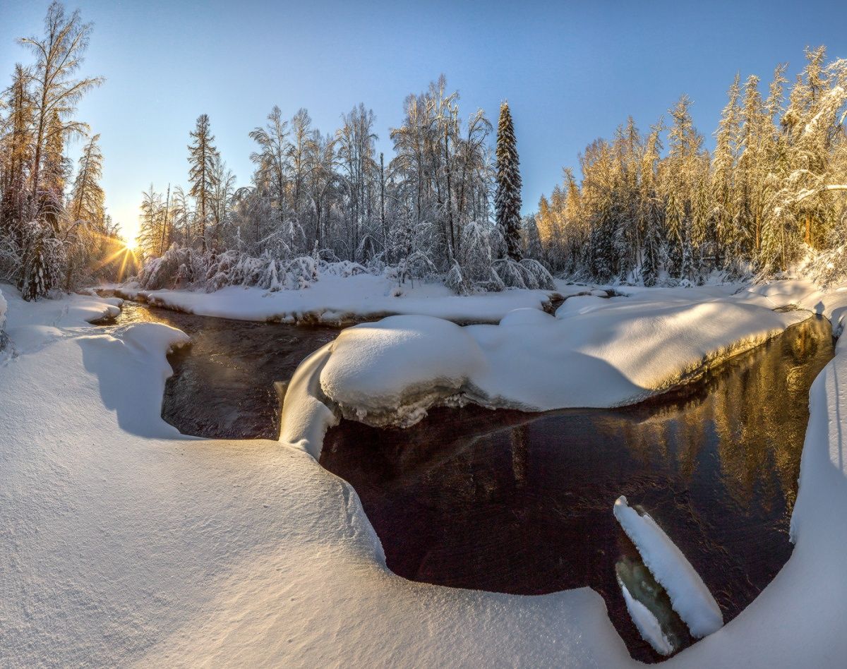 Снежные берега.