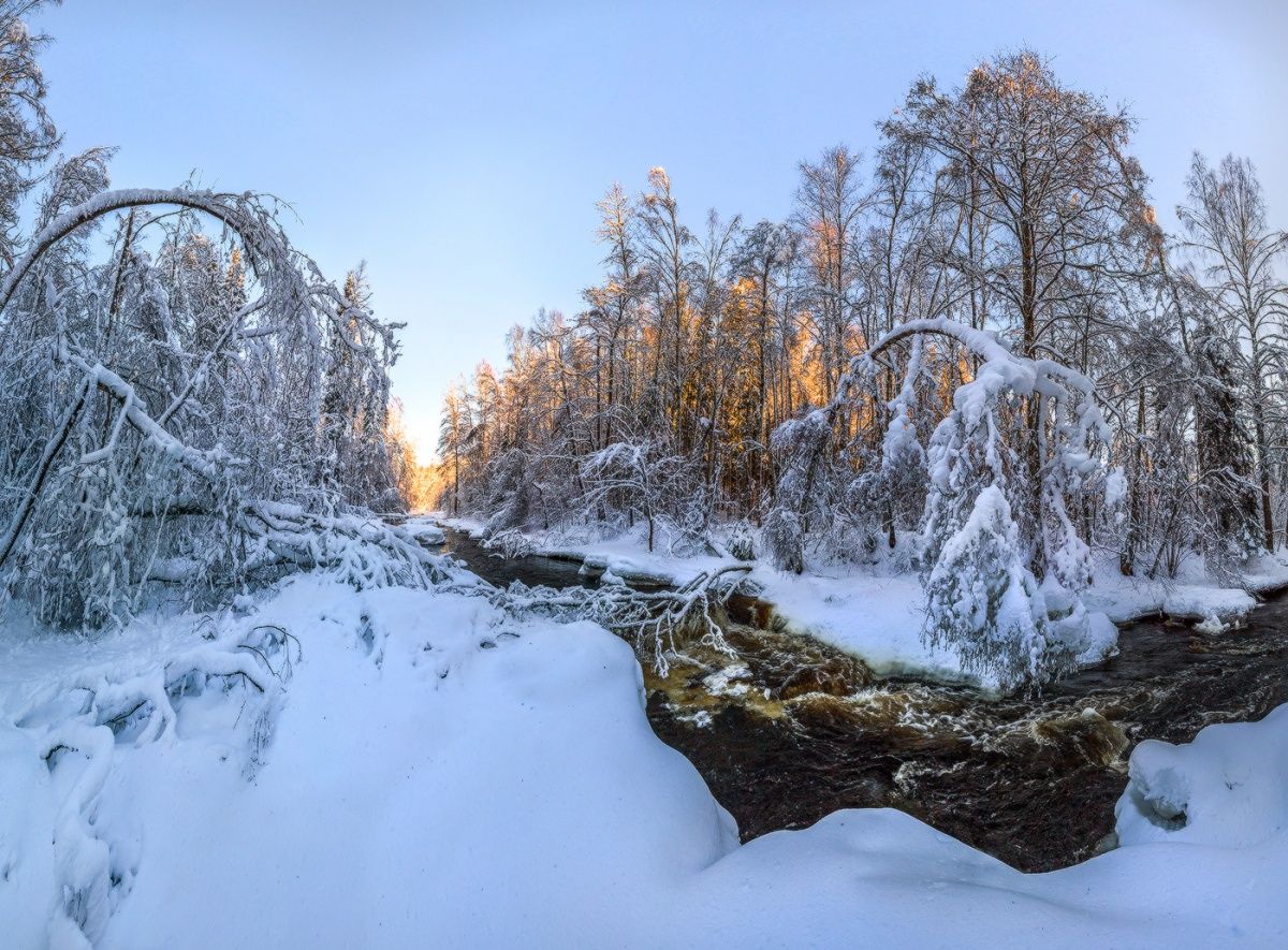 После снегопада.
