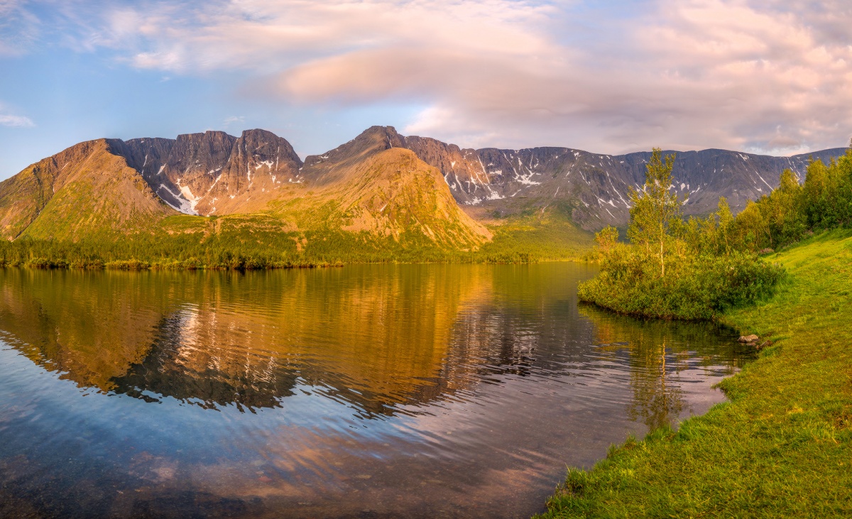 Весеннее озеро.