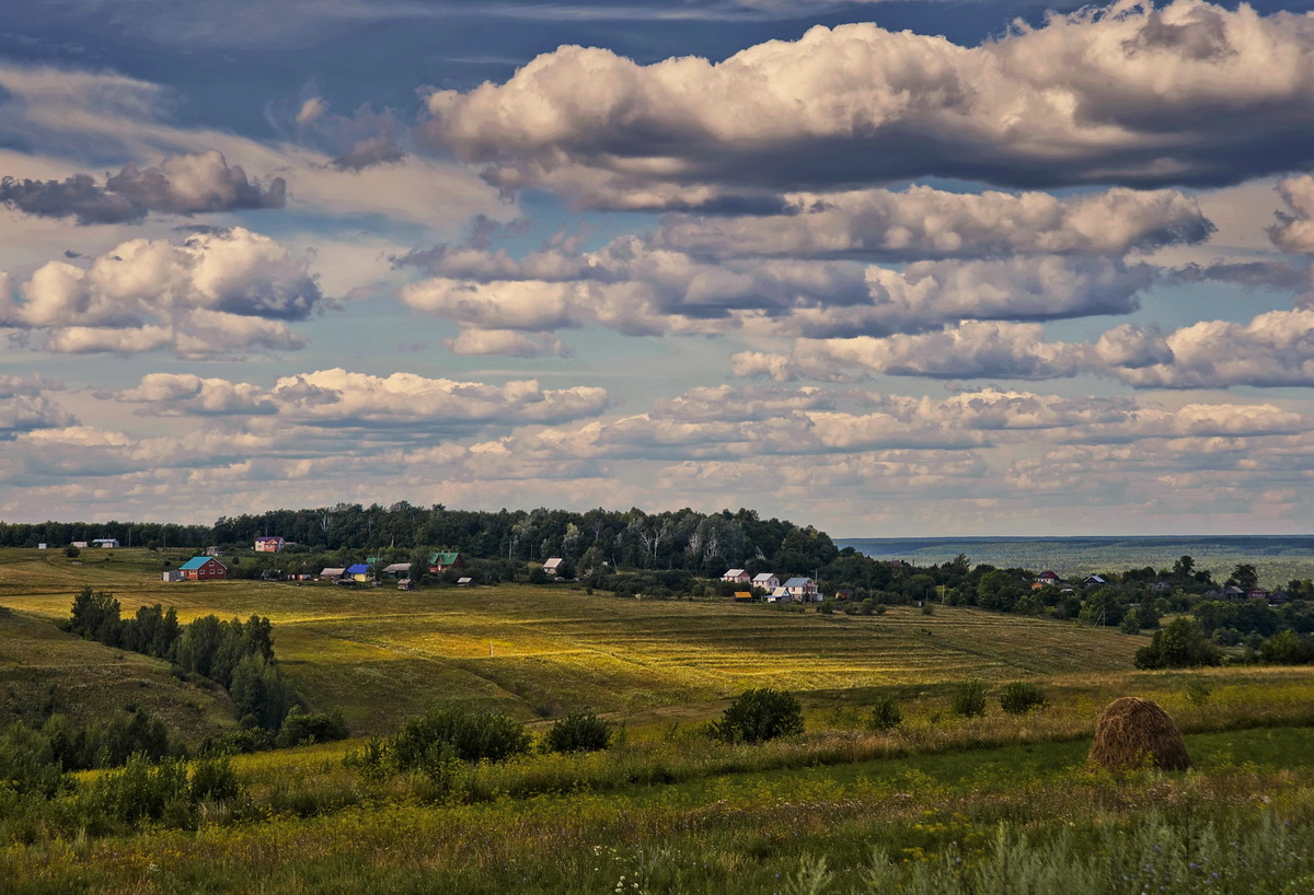 Проплывая над родной зелей
