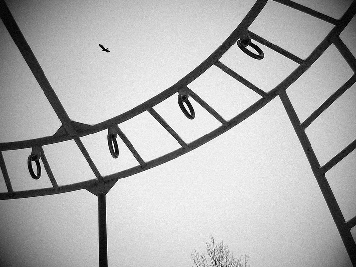 на стадионе