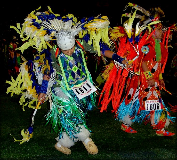 Pow Wow. Grass Dancing