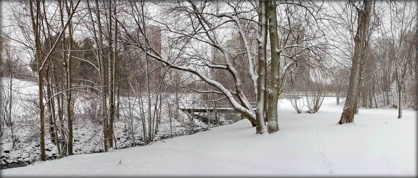 сьнежаньскія шпацыры ля свойскага ручая