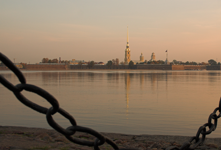 утренний вид на Петропавловку :)