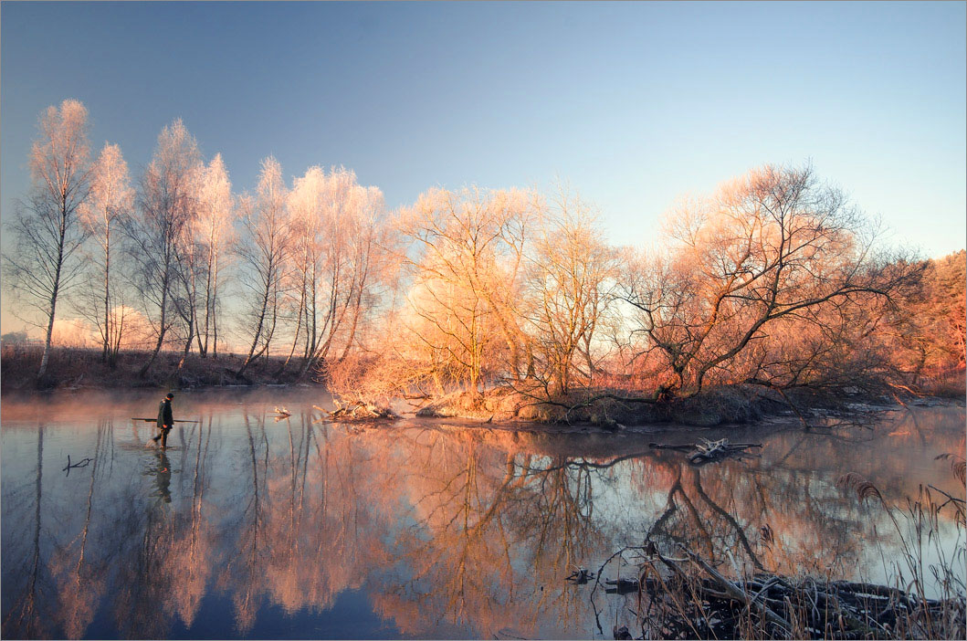 Охота морозным утром