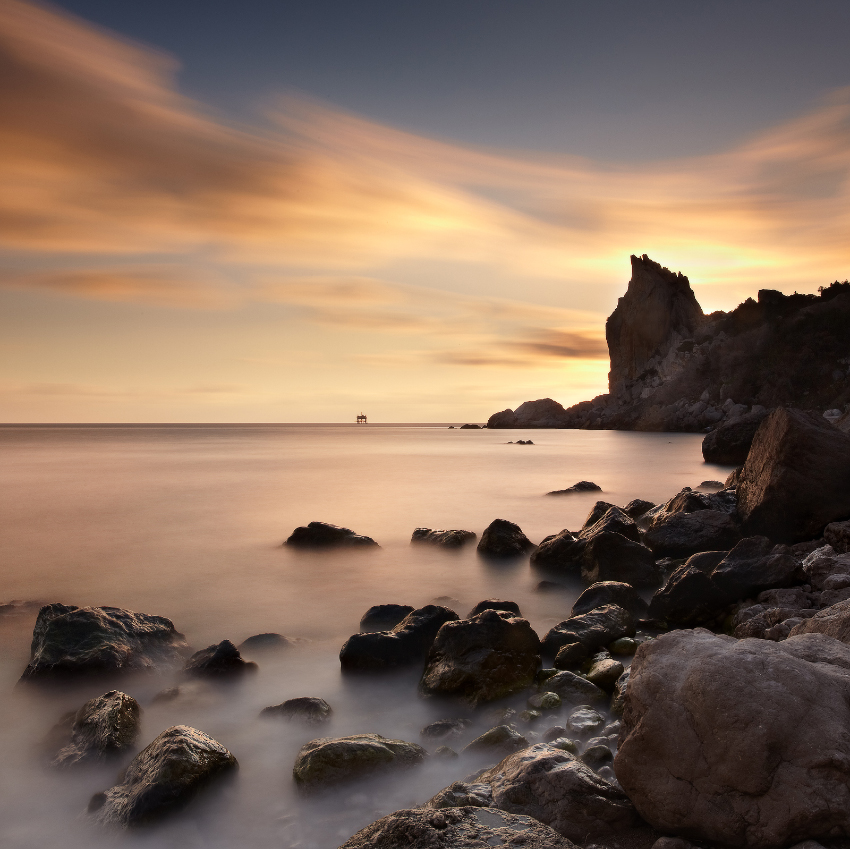 Низко летящий закат