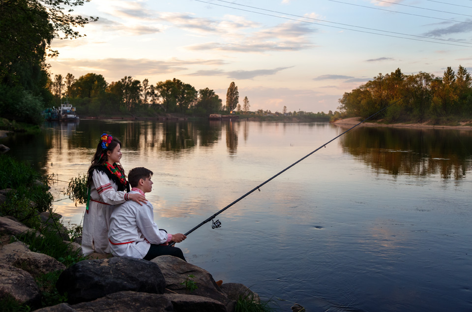 Liebesgeschichte in einer Reihe von Dorf