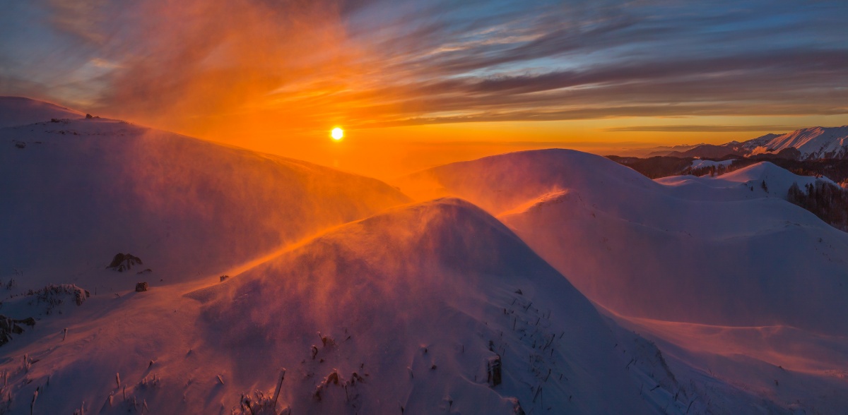 Зимний пожар.