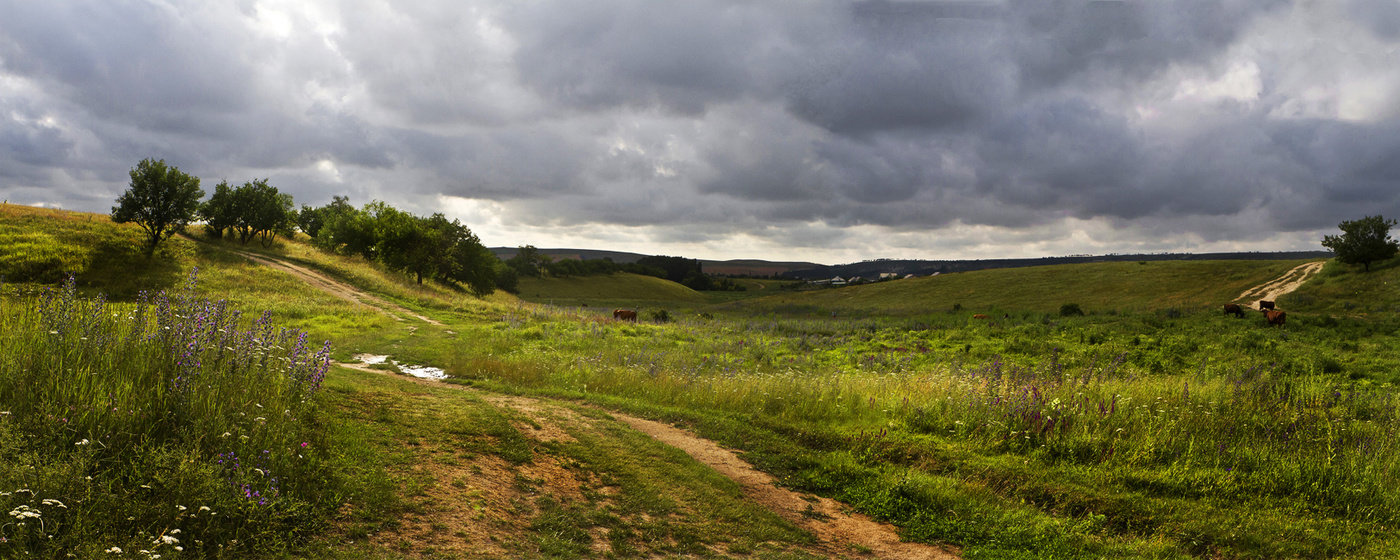 Облачно. Панорама