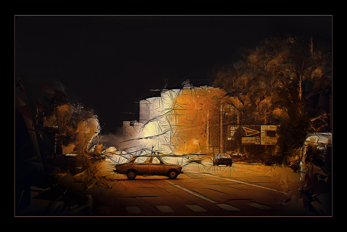 вечер в городе