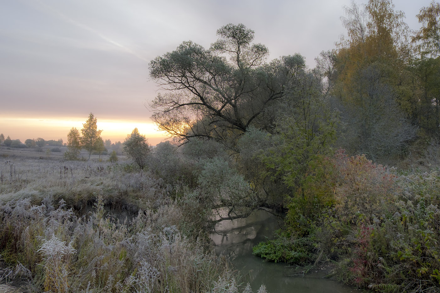 Иней,туман...