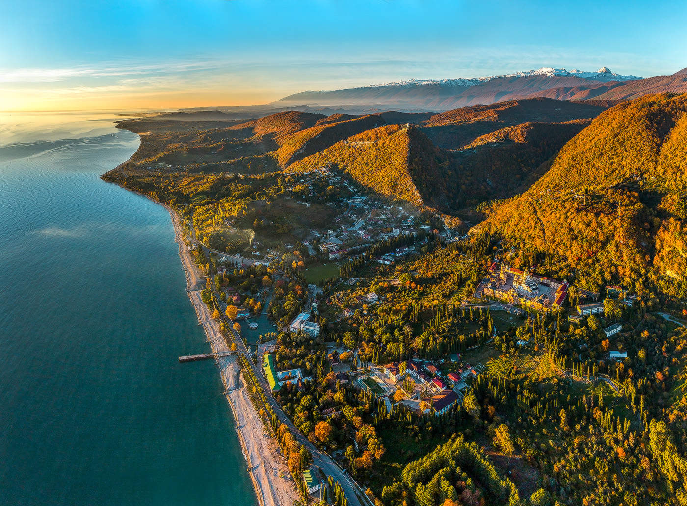 Новый Афон с высоты птичьего полёта.