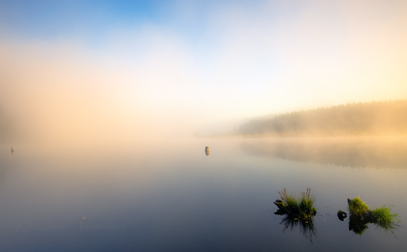Рассвет,туман