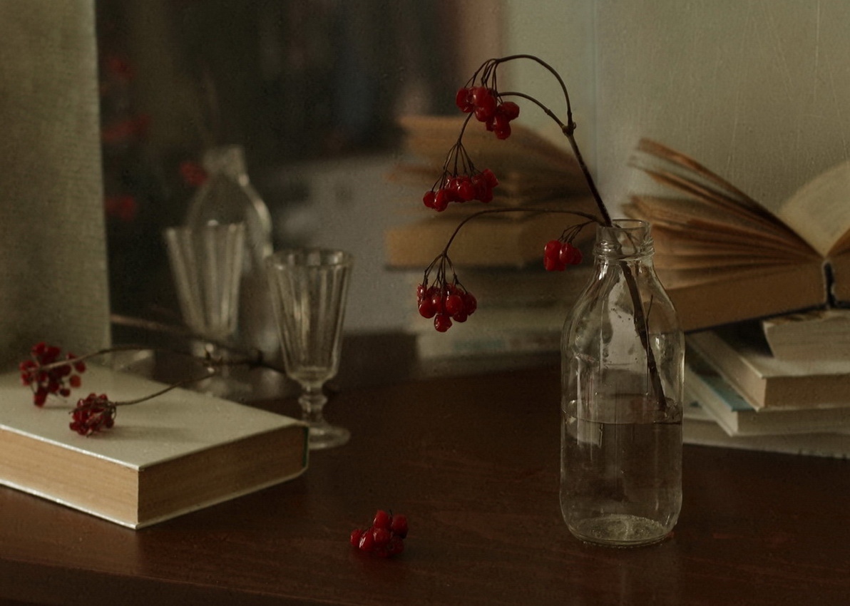 С калиной....