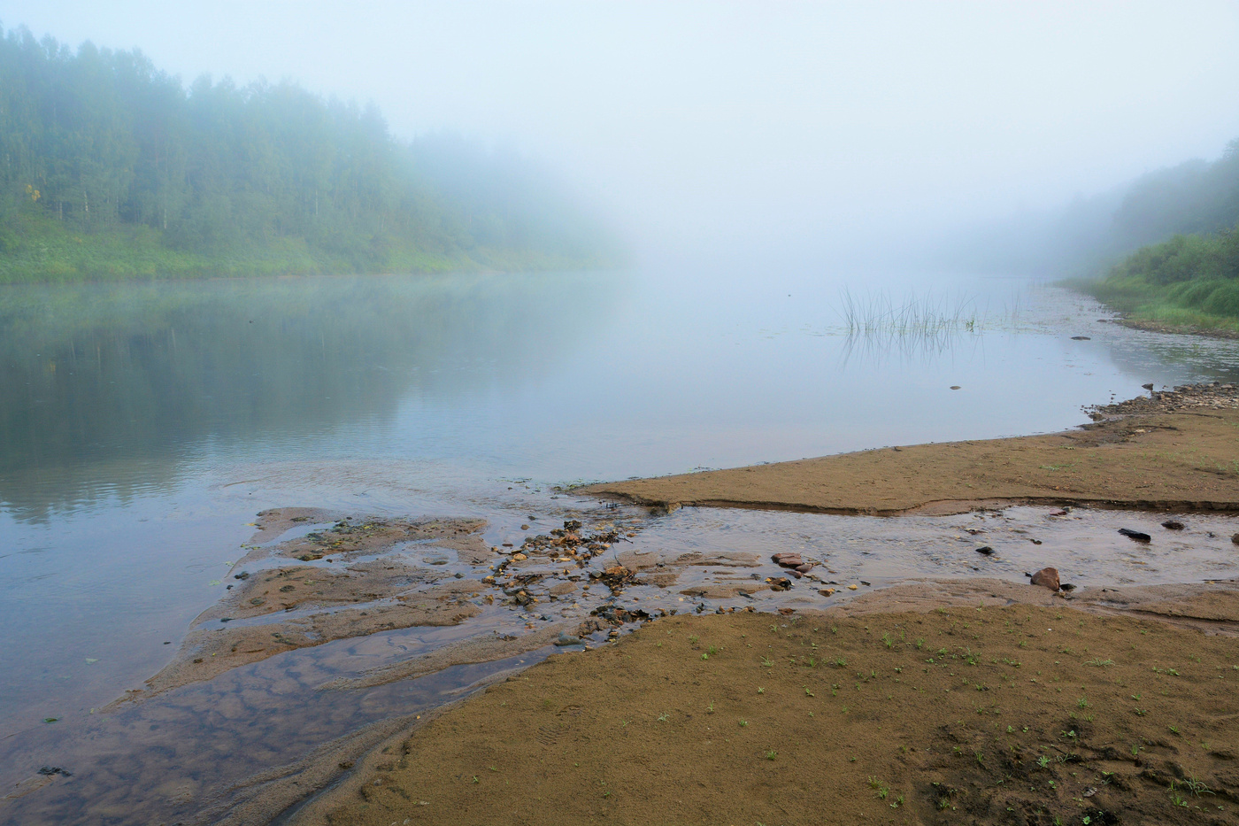 Туман на реке ...