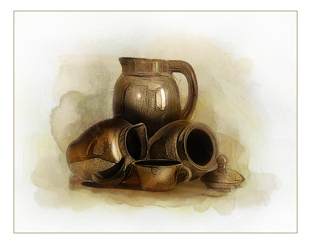 чашка и кувшины