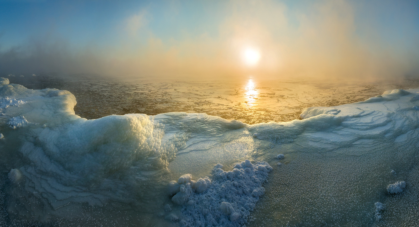 Туманный лёд.