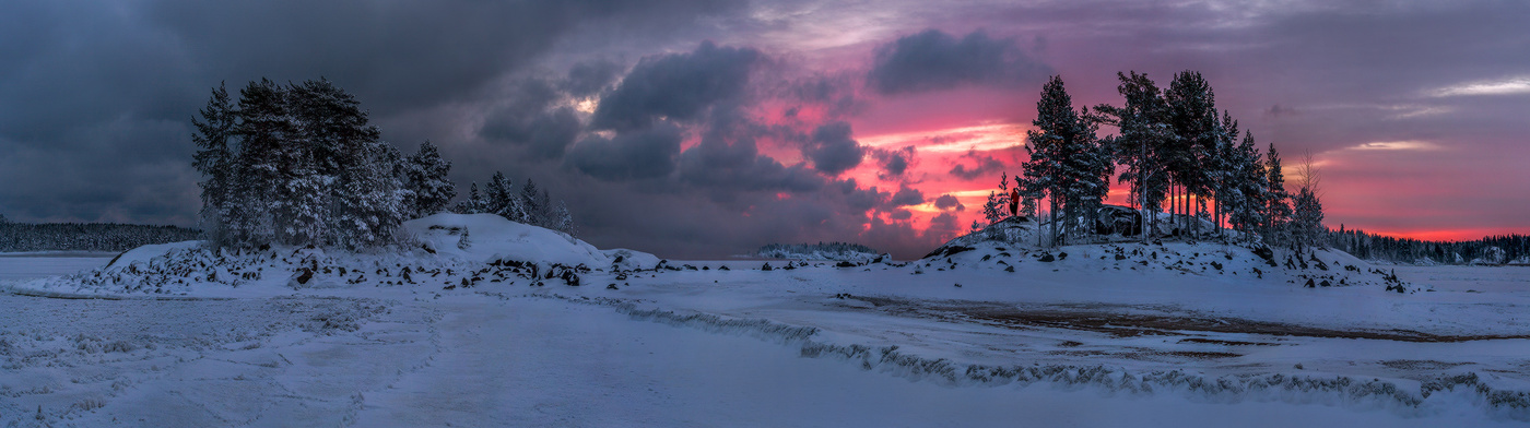 Пасмурная заря, или зимние острова.