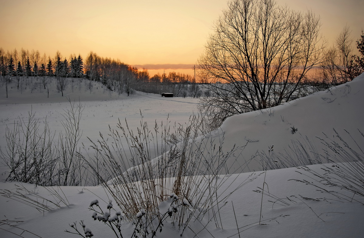 Вечерние штрихи зимы