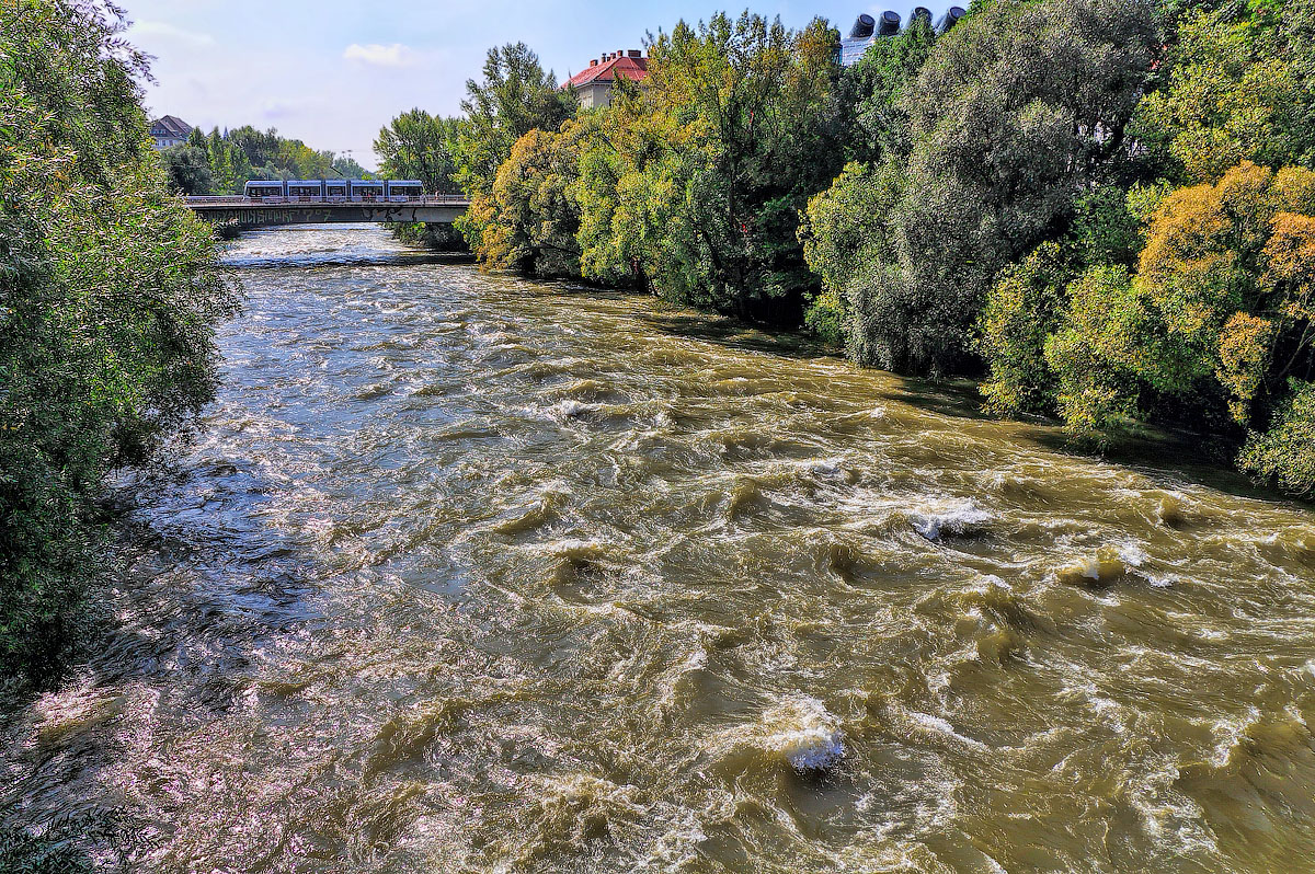 Austria, Graz, River Mur