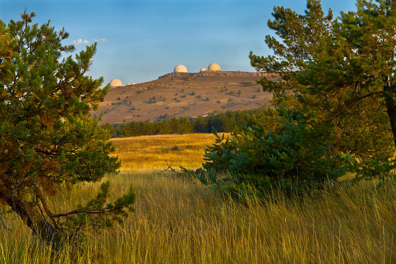 Шарики на восходе.