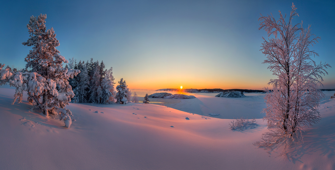 Мягкий снег.