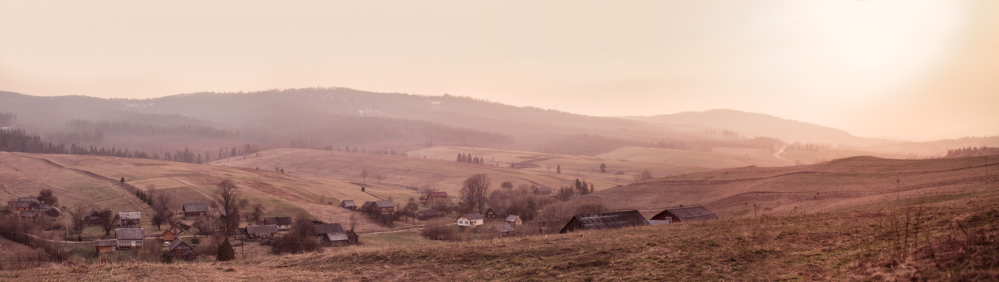 Апрельским вечером в Карпатах