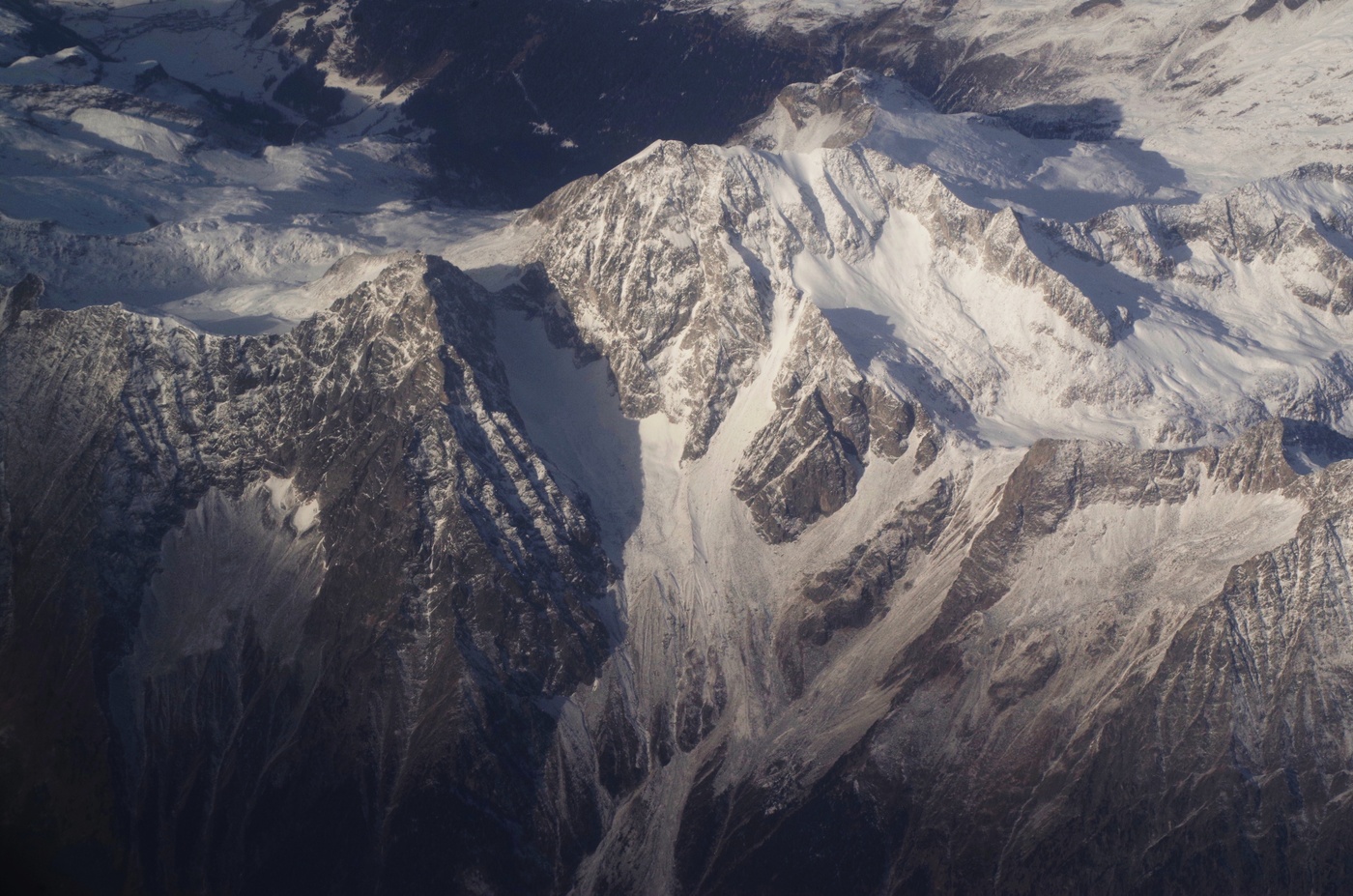 Альпы. Вид сверху.
