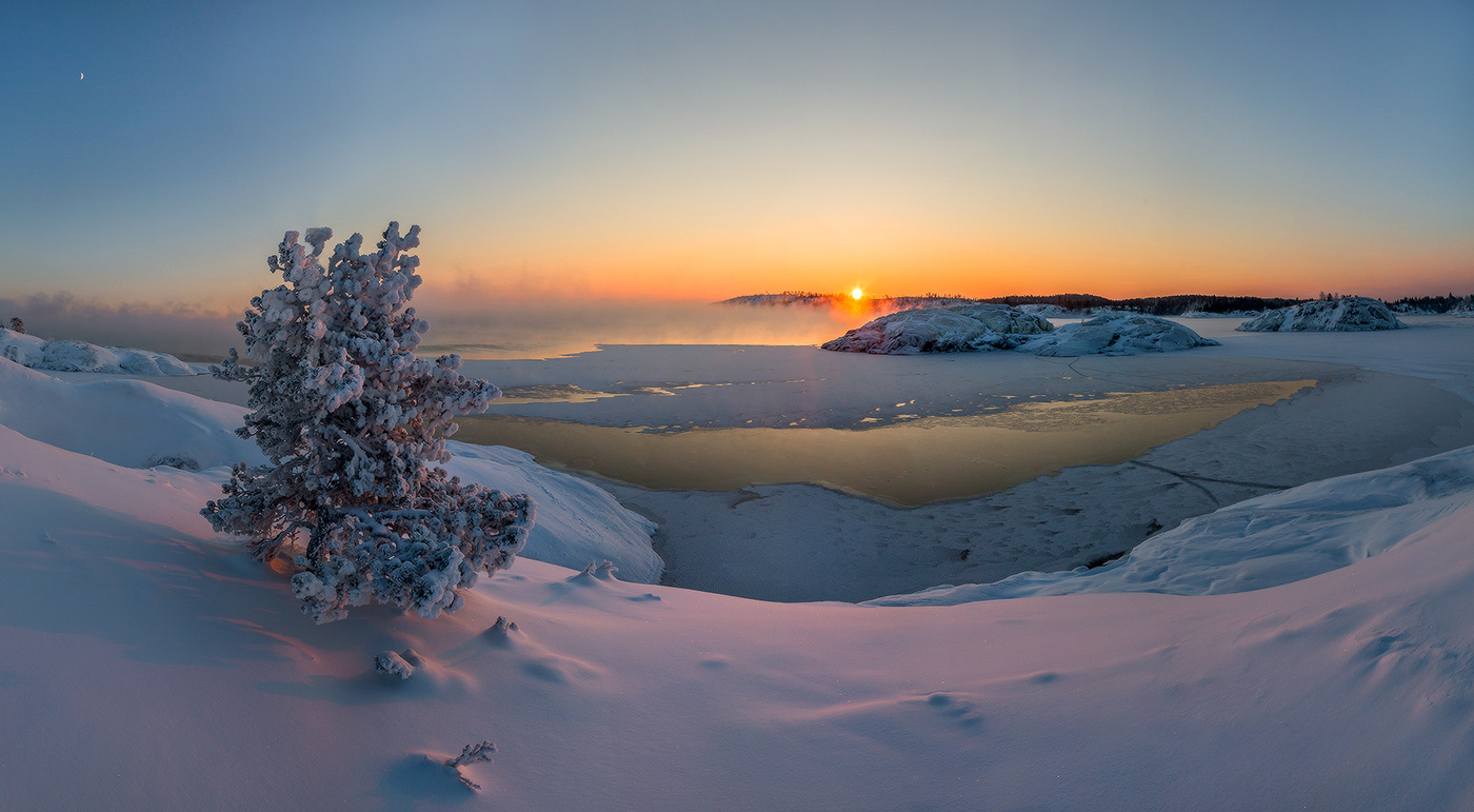 Красивый вид на шхеры.