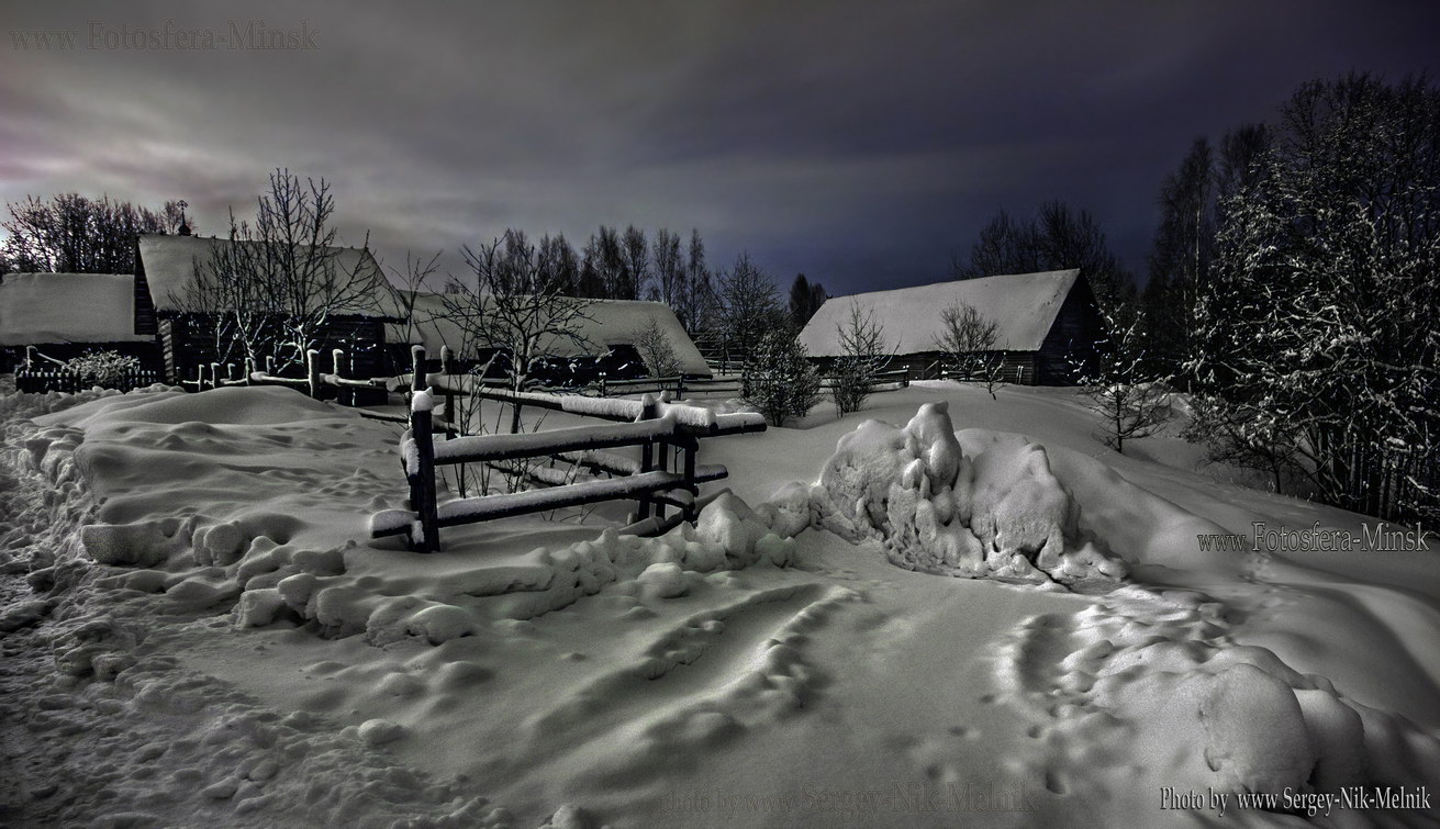 Лунная соната ...в исполнении сугробов... :)