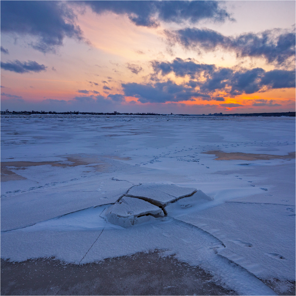 Закат в квадрате....
