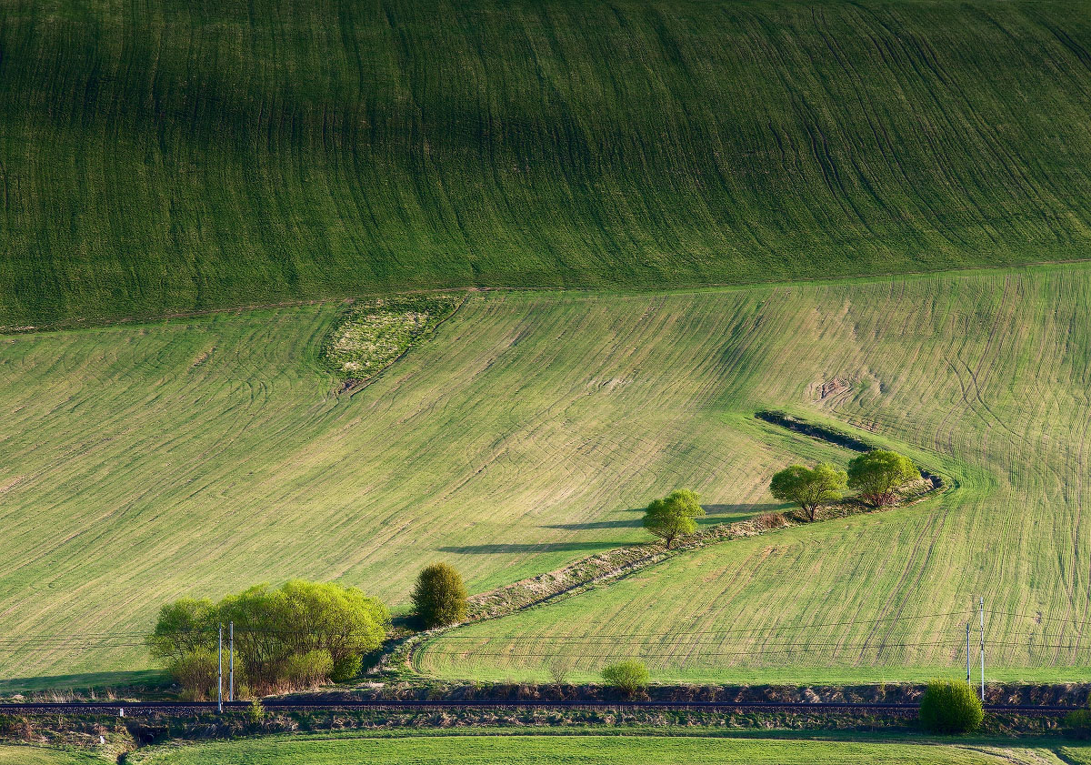 О железной дороге среди косогоров